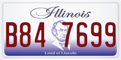 IL license plate B847699
