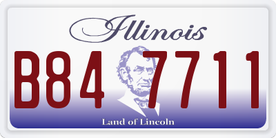 IL license plate B847711