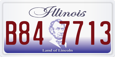 IL license plate B847713