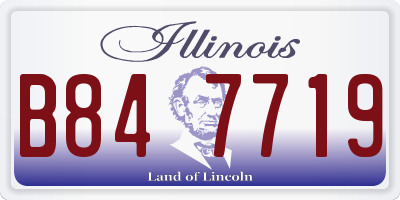IL license plate B847719