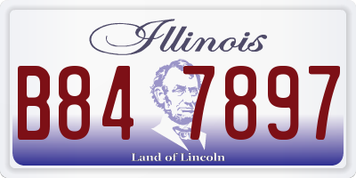 IL license plate B847897