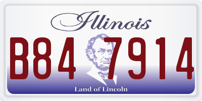 IL license plate B847914