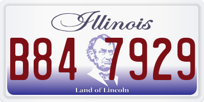 IL license plate B847929