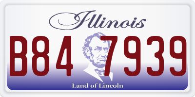 IL license plate B847939