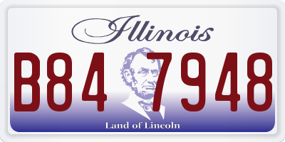 IL license plate B847948
