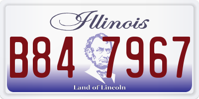 IL license plate B847967