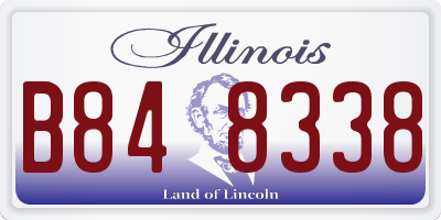 IL license plate B848338