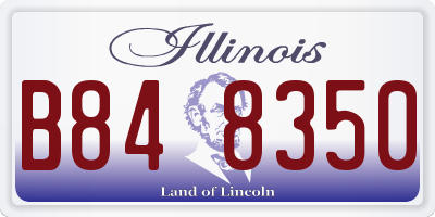 IL license plate B848350