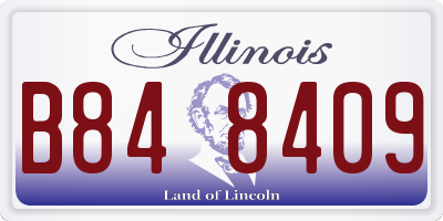 IL license plate B848409
