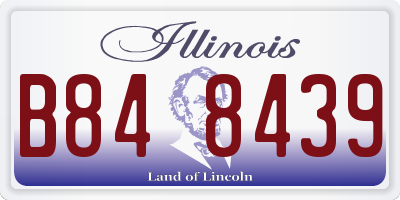 IL license plate B848439