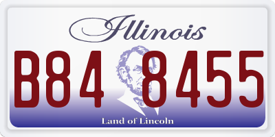 IL license plate B848455