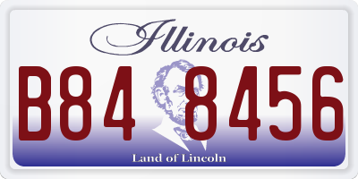 IL license plate B848456
