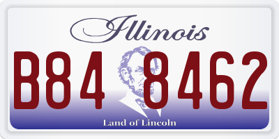 IL license plate B848462