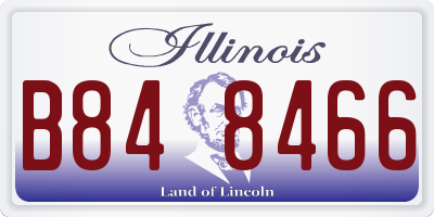 IL license plate B848466