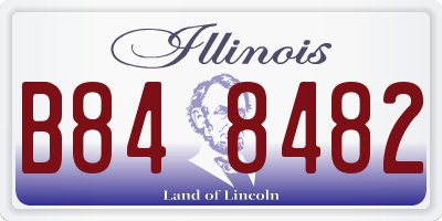 IL license plate B848482