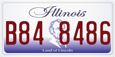 IL license plate B848486