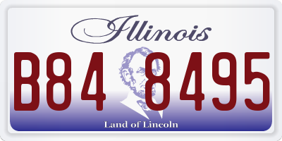 IL license plate B848495