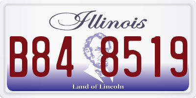 IL license plate B848519