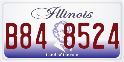 IL license plate B848524