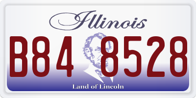 IL license plate B848528