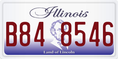 IL license plate B848546