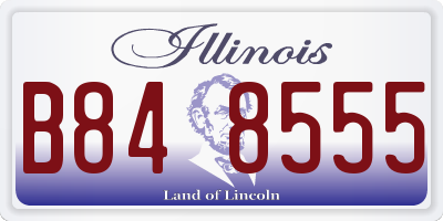 IL license plate B848555