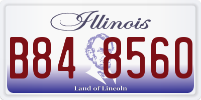 IL license plate B848560
