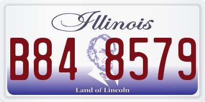 IL license plate B848579
