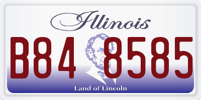 IL license plate B848585