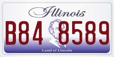 IL license plate B848589
