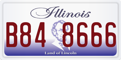 IL license plate B848666
