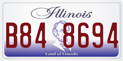 IL license plate B848694