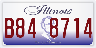 IL license plate B848714