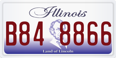 IL license plate B848866