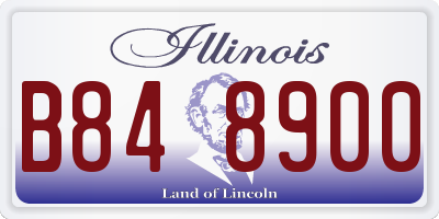 IL license plate B848900