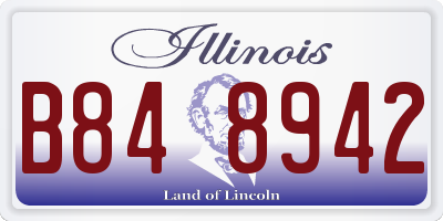 IL license plate B848942