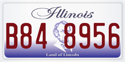 IL license plate B848956