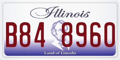 IL license plate B848960