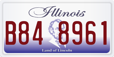 IL license plate B848961