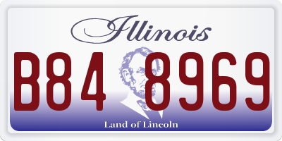 IL license plate B848969