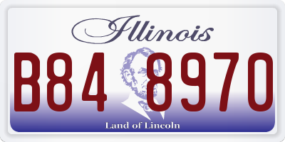 IL license plate B848970