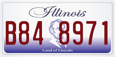 IL license plate B848971