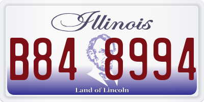IL license plate B848994