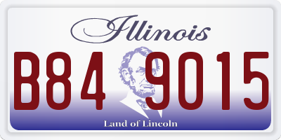 IL license plate B849015