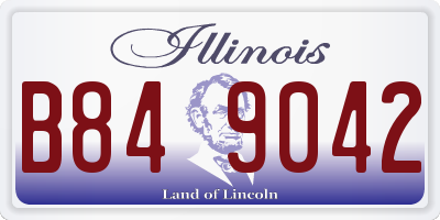 IL license plate B849042