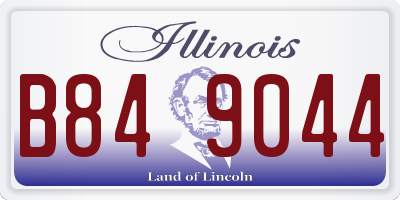IL license plate B849044