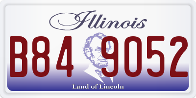 IL license plate B849052