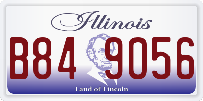 IL license plate B849056