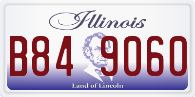 IL license plate B849060