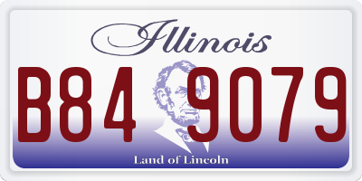IL license plate B849079